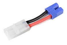 [ GF-1301-052 ] Power adapterkabel - Tamiyaconnector man. <=> EC-3 connectorman. - 14AWG Siliconen-kabel - 1 st