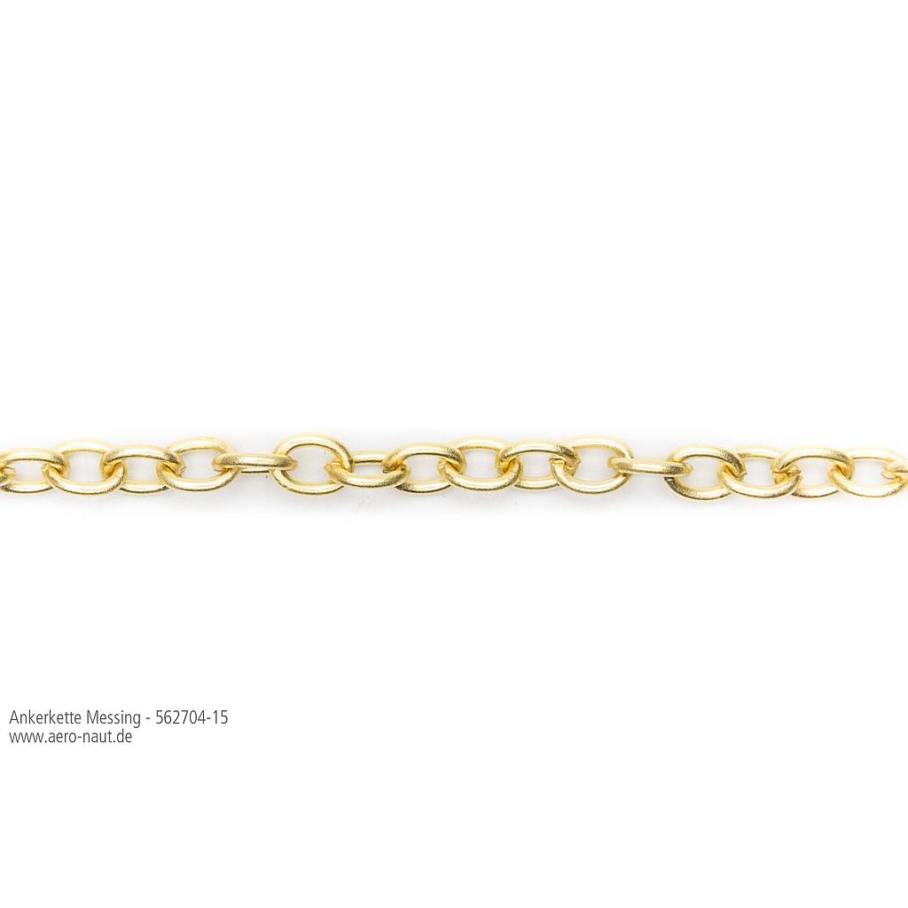 [ AE5627-30 ] ketting 6.3 mm messing