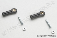 [ GF-2141-001 ] Nylon bolgewricht - M2 - Klein - M2 Kort bolgewricht - 2 st 