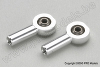[ GF-2146-002 ] Aluminium bolgewricht - M2.5 - Kogel voor M2 schroeven - 2 st 