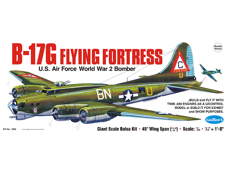 [ GUI2002 ] Guillows B-17g flying fortress 1/28