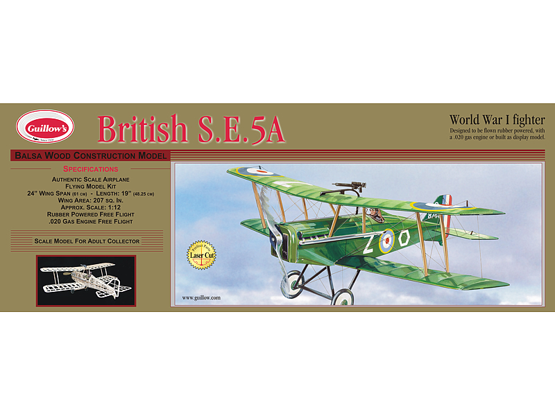 [ GUI202 ] Guillows British S.E.5A     1/14