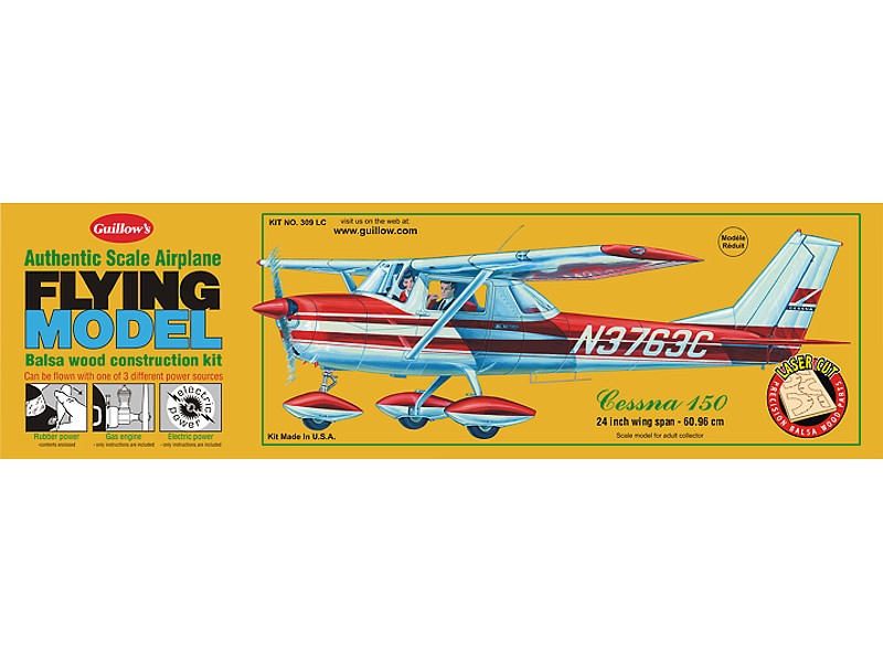 [ GUI309 ] Guillows cessna 150   1/16
