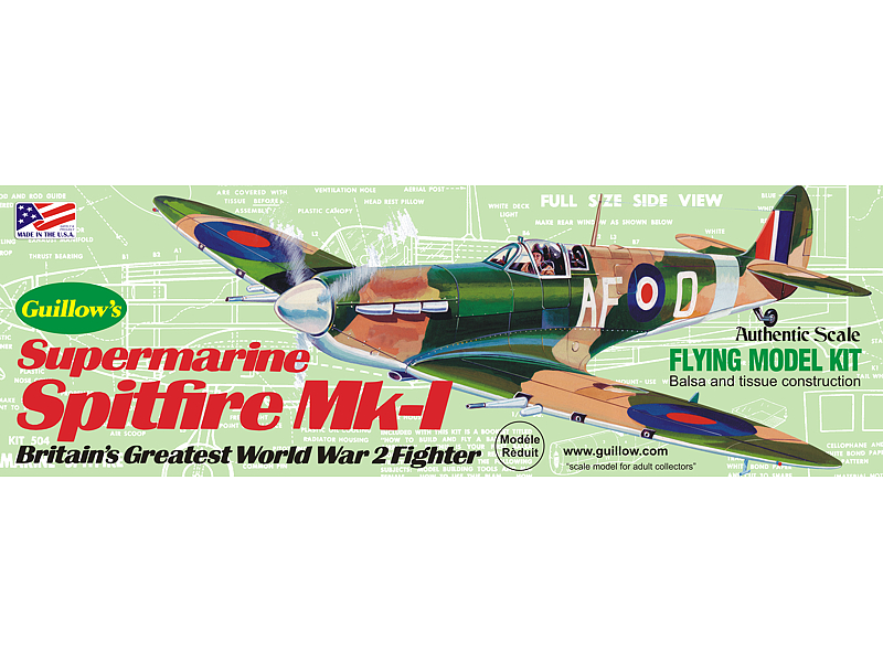[ GUI504 ] Guillows supermarine  spitfire 1/30