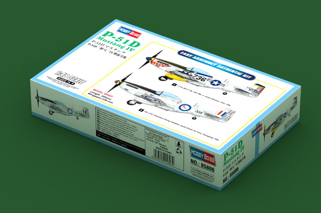 [ HB85806 ] Hobbyboss p-51d mustang IV 1/48