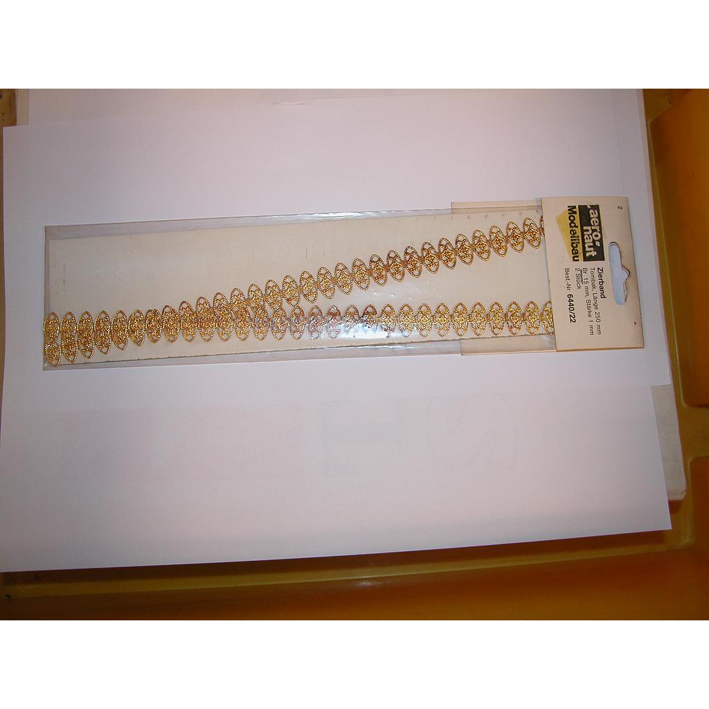 [ AE6440-22 ] Aeronaut versiering messing 15x250mm 2st