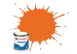 [ HU18 ] Humbrol Enamel Paint Orange Gloss 14ml