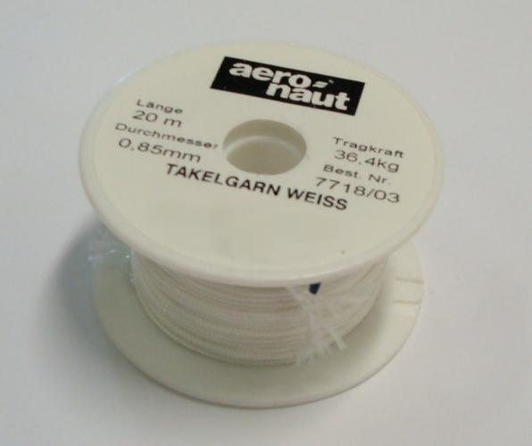 [ AE7718-03 ] aeronaut  takelgaren wit 0.8mm 20m 24kg