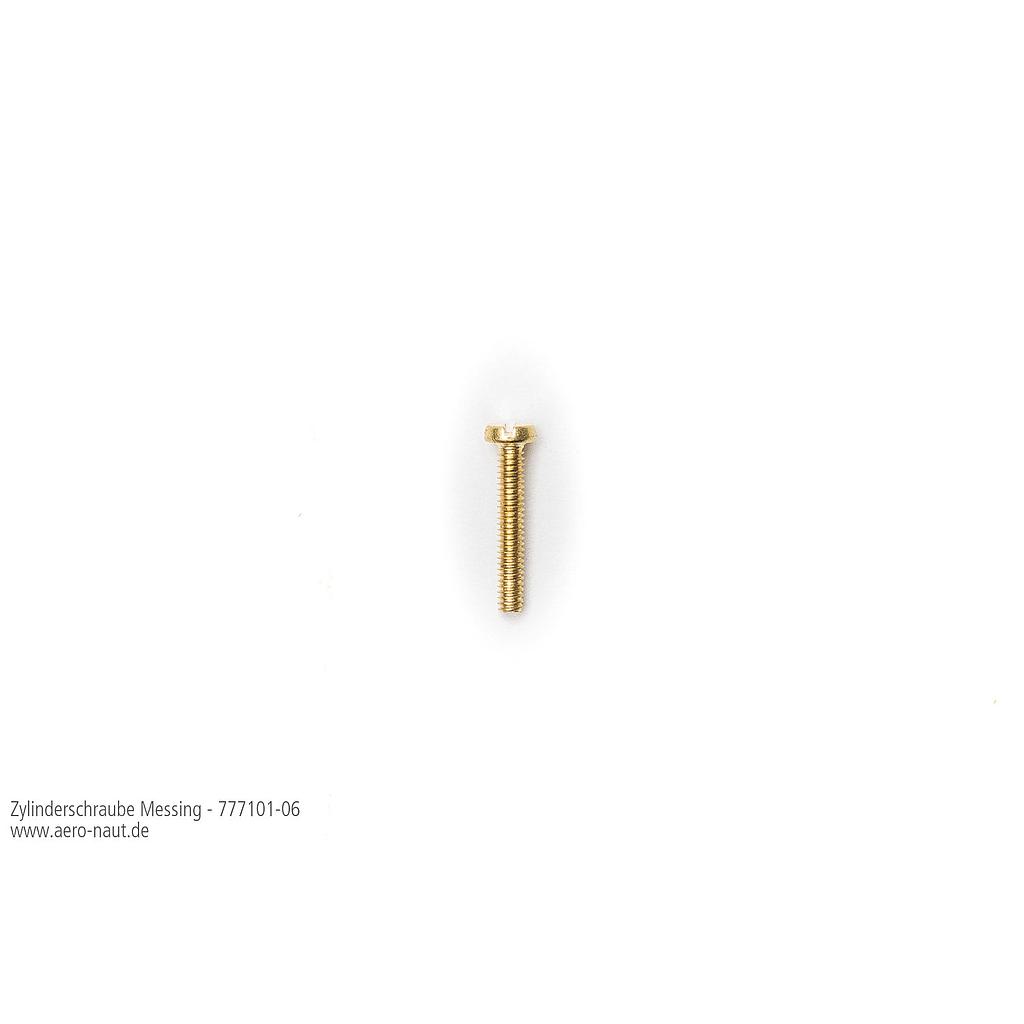 [ AE7771-06 ] zylinderk vijzen messing m1 x 12