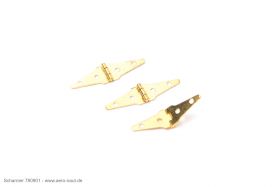 [ AE7809-01 ] charnières  métal triangle 4x14mm  20pcs