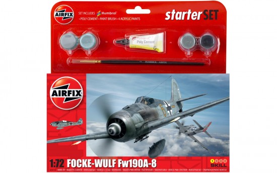 [ AIRA55110 ] Airfix FOCKE WULF FW190A-8 1/72  starter set