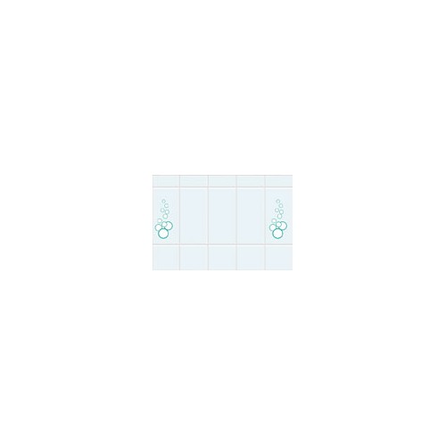 [ AL06204 ] behangpapier tegels badkamer blauw