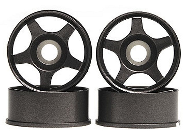 [ KMZ-13GM ] Kyosho Wheel Set(Skyline)gun metal (1/24-5spaak-8,5mm-velgen) (4st.)