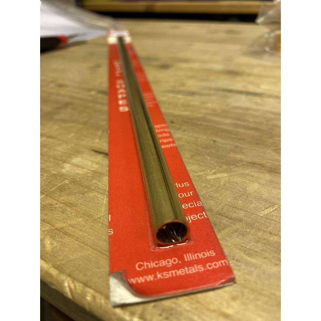 [ KS9827 ] K & S messing buis / brass tube 9mmx.45mm 30cm 1st