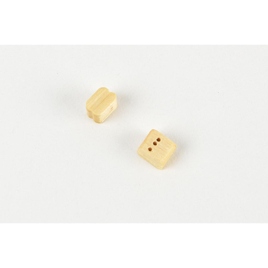 [ AMA4089/07 ] Amati 3-holes boxwood blocks  7 mm 100pcs