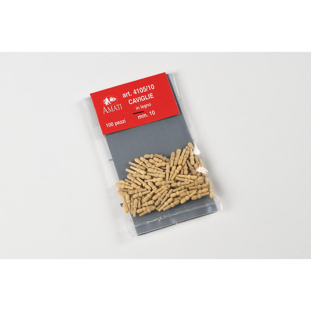 [ AMA4105/10 ] Amati korvijnagels blank 10 mm 100 stuks