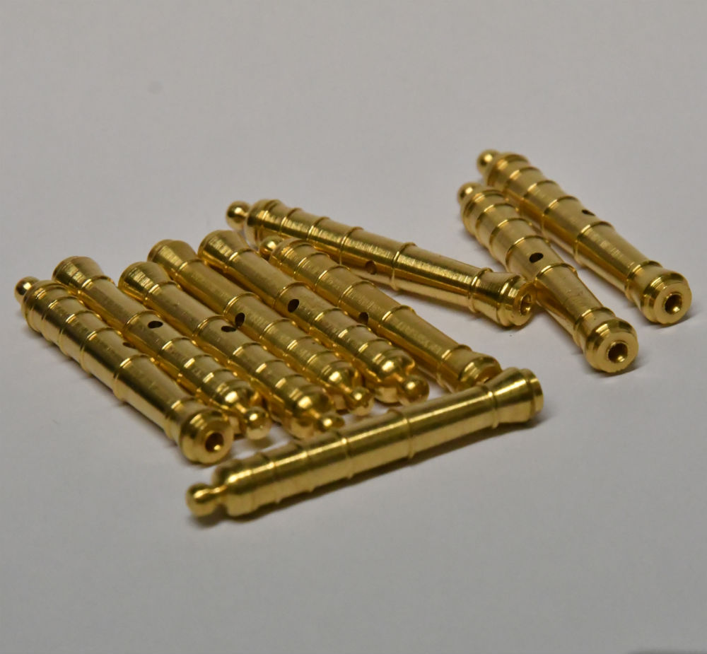 [ M30500 ] Mantua canon en laiton  30 mm 10pcs