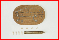 [ M30544 ] Mantua kannon op houten kar mm45