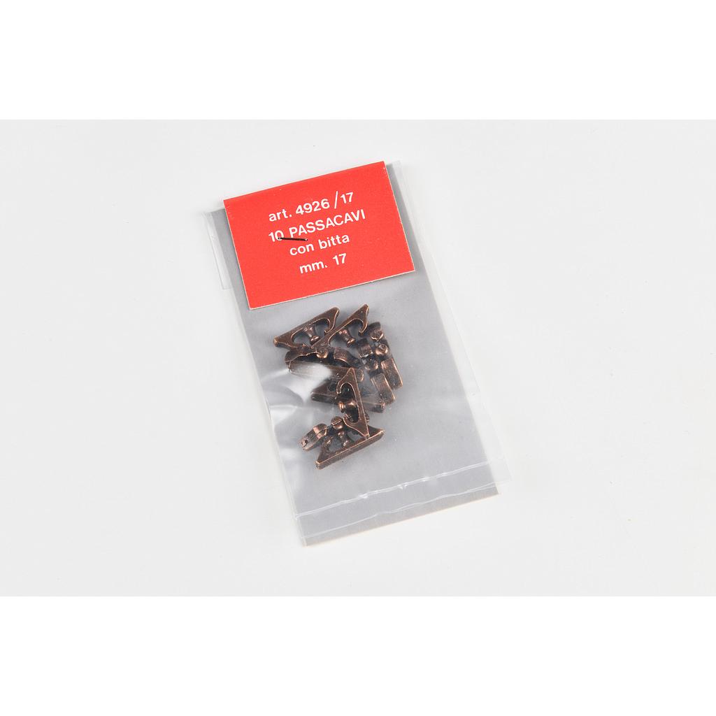 [ AMA4926/17 ] Amati metalen klamp met pin 17mm  10st