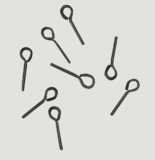 [ M33050 ] Mantua piton en métal bruni 1.8x8mm  10pcs