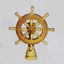 [ M35030 ] Mantua stuurwiel in hout op voet  38mm