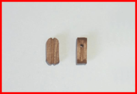 [ M37000 ] Mantua one-eyblock walnut 3 mm 10pcs