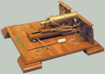 [ M801 ] Mantua English ship cannon, 18th century, 1/17