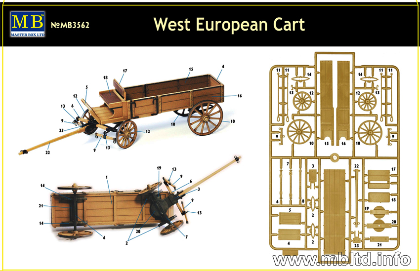 [ MB3562 ] Master box French Cart                 1/35