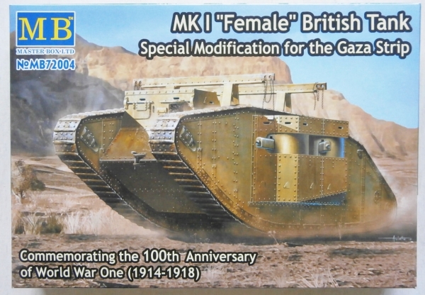 [ MB72004 ] Masterbox Mk1 Female British Tank special modification for the Gaza Strip (1914-1918) WW-01  1/72