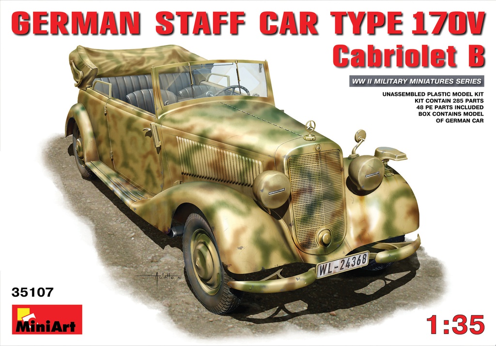 [ MINIART35107 ] German Staff Car 170V Cabr.    1/35