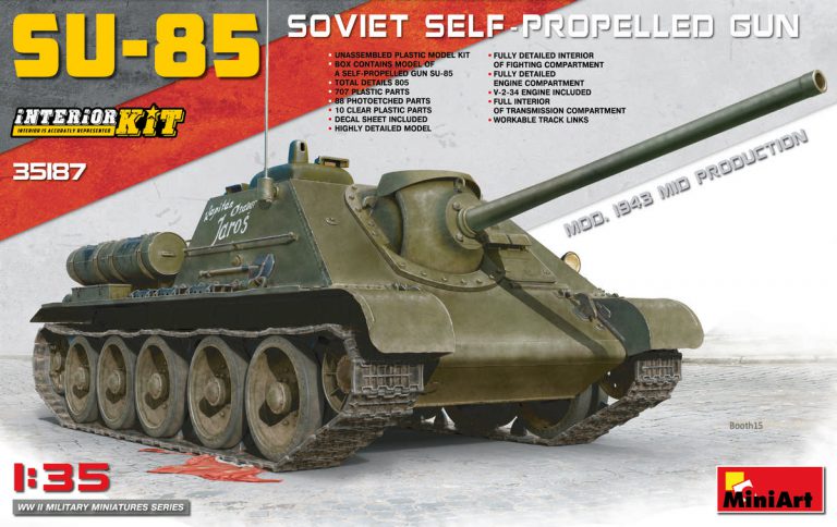 [ MINIART35187 ] su-85 mod 1943 mid production  1/35