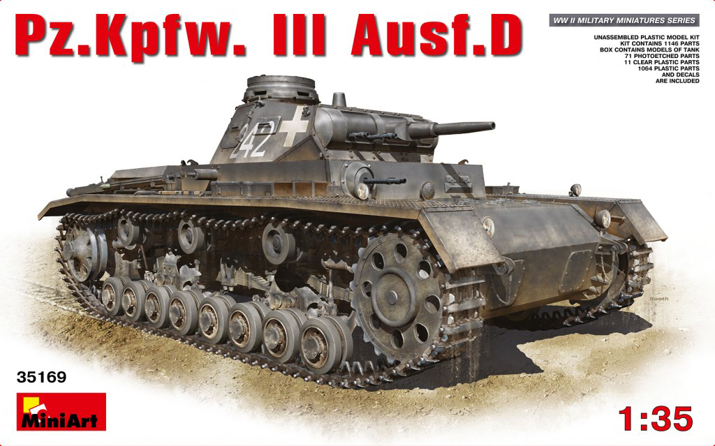 [ MINIART35169 ] Pz.Kpfw.3 Ausf.D               1/35