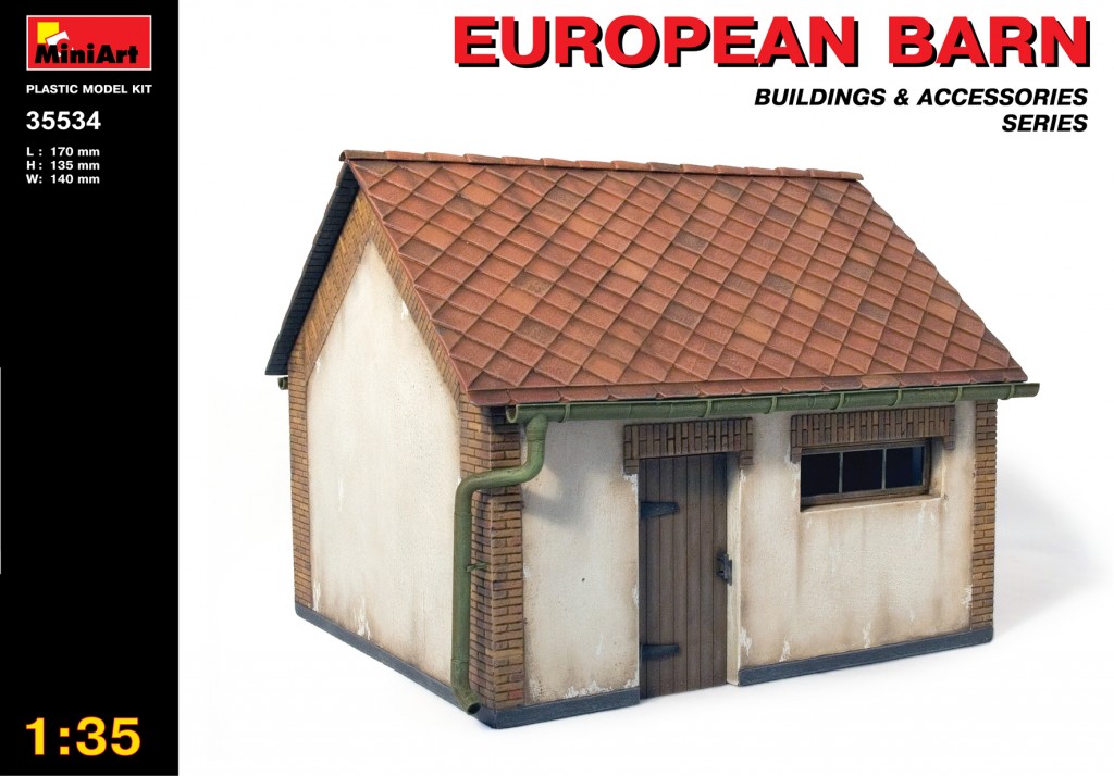 [ MINIART35534 ] MINIART European Barn          1/35