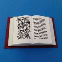 [ MM19360 ] Authentiek kunststof model van een open boek