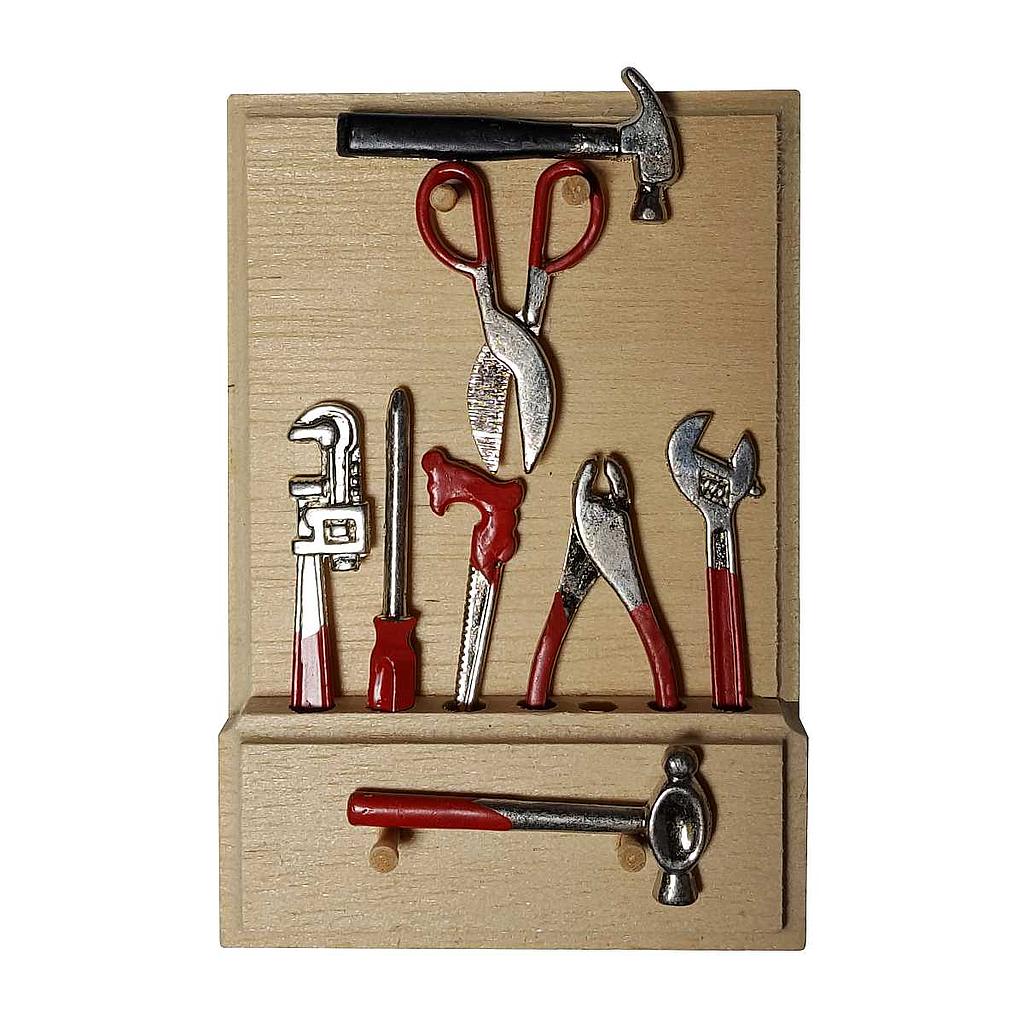 [ MM19550 ] Mini Mundus Gereedschapsset met wandbord