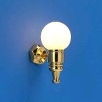 [ MM25640 ] Wandlamp met witte acrylglas bol