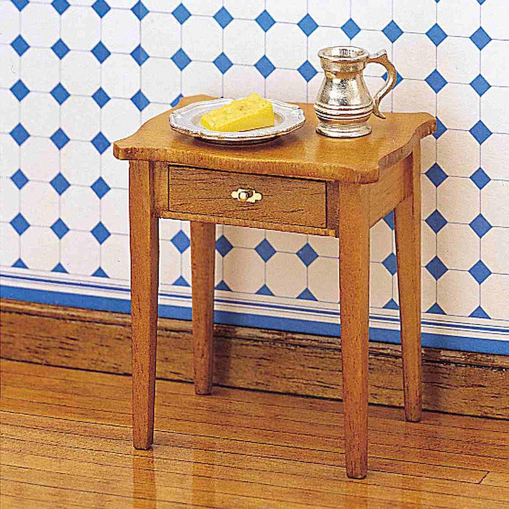 [ MM40036 ] Mini Mundus Bijzettafel met lade (6x6x4cm)