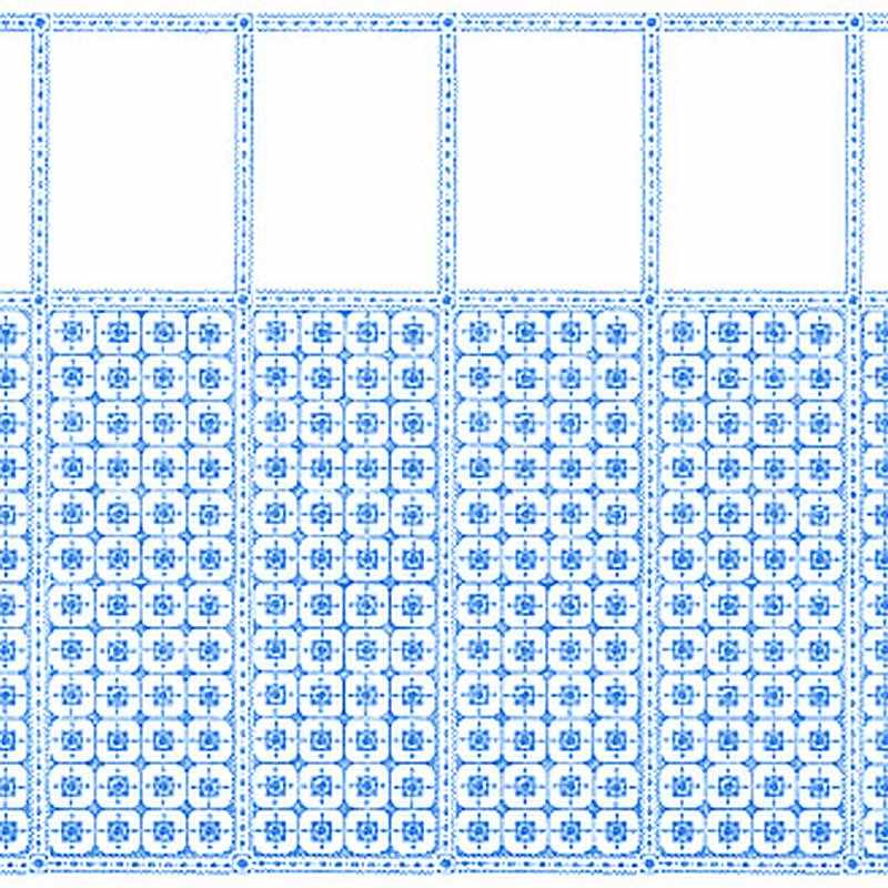 [ MM41171 ] Mini Mundus Behangpapier venetiaanse tegels (49,5 x 22 cm)