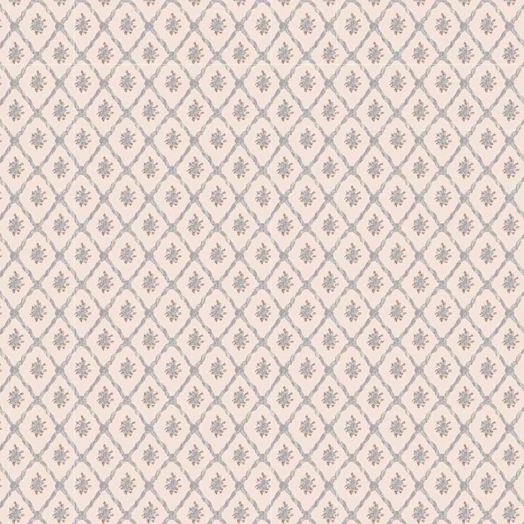 [ MM41188 ] Mini Mundus Behangpapier met bloemen in diamanten (49,5x30cm)