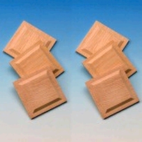 [ MM70610 ] Vierkante houten panelen (12 stuks) - 50x50mm
