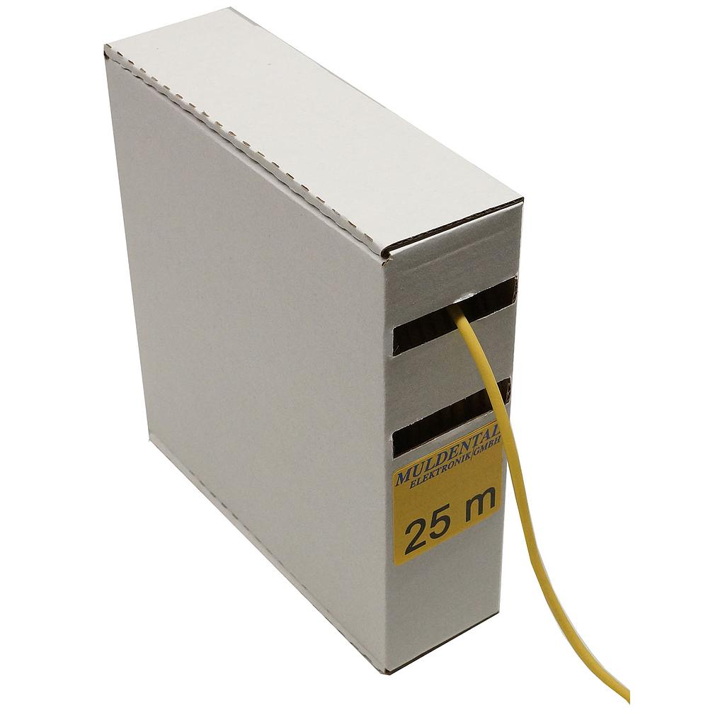 [ MU55141 ] siliconen draad 2.5 mm geel