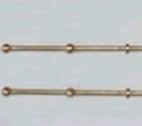 [ M31810 ] Mantua relingpaaltjes 2 gaatjes 10st mm 2x25