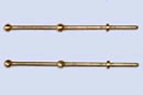 [ M31800 ] Mantua relingpaaltjes 2 gaatjes  mm 2x20 10st