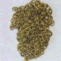 [ M32270 ] Mantua ketting metaal messingkleurig  3 mm 1 meter