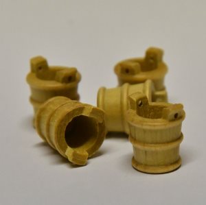 [ M32421 ] Mantua seau en bois  12x13mm 5st