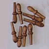 [ M32702 ] Mantua  belaying pin  walnut mm 16 10pcs