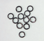 [ M32880 ] Mantua  zwarte ringetjes 4 mm 20st