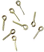 [ M33070 ] Mantua oogpinnetjes messingkleur 1,8x8 mm 10st