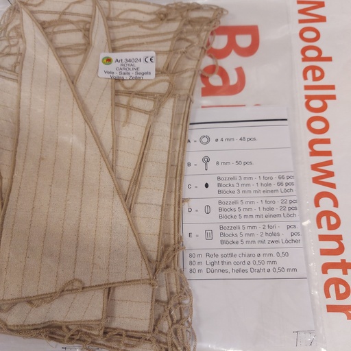 [ M34024 ] Mantua stitched sails  Royal Caroline