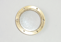 [ M34440 ] Mantua patrijspoorten metaal  met glas 14x18 mm   6st